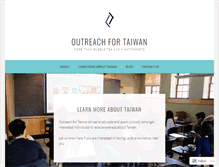 Tablet Screenshot of outreachfortaiwan.org